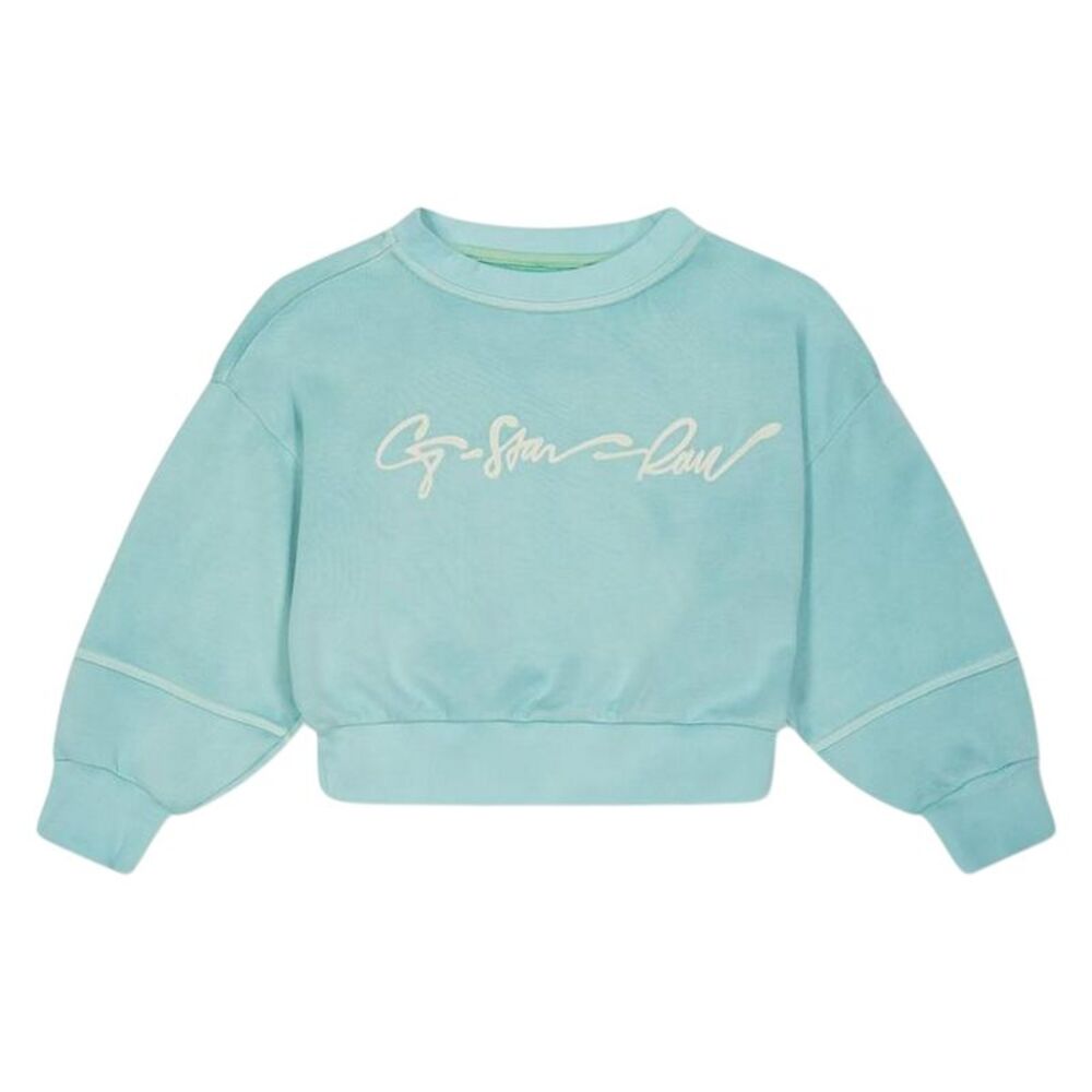 G-Star Girls Drop  Oversized Sweatshirt / Lichen Green